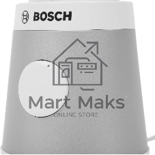 Блендер стационарный Bosch MMB2111T серебристый, 450 Вт, 1 скорость