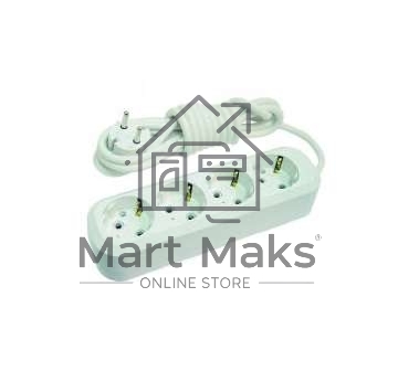 Удлинитель 4 гн 5 м с\з Makel MGP154