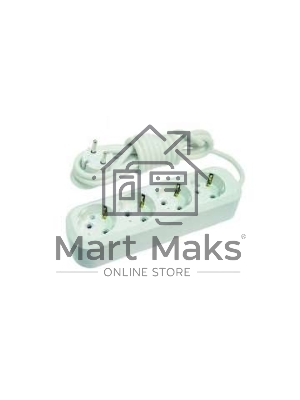 Удлинитель 4 гн 5 м с\з Makel MGP154