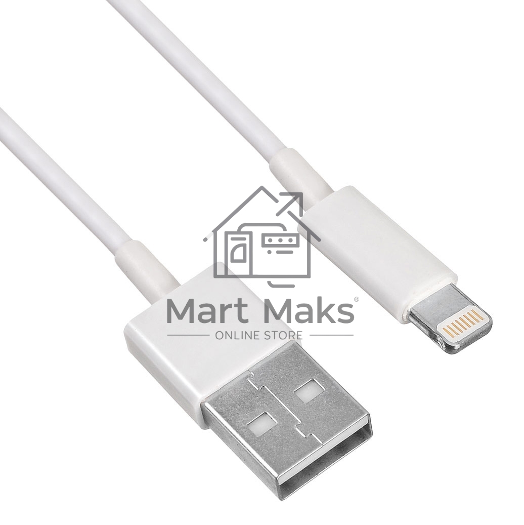 Кабель Buro USB-IP-1.2W2A 1.2м белый