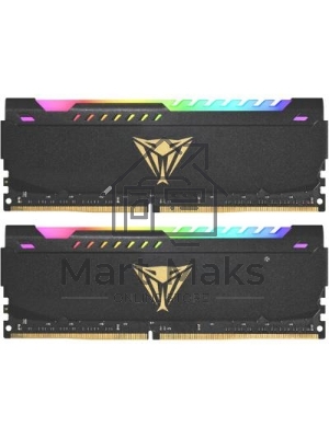Оперативная память Patriot Viper Steel, DDR4, 64Gb (2x32Gb), 3200MHz, CL18, DIMM, с радиатором, RGB, черный