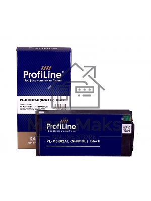 Картридж струйный ProfiLine PL-M0K02AE (№991XL) для принтеров HP PageWide 755dn/MFP774dn/779dn/Pro750dw/772dn/777z с чернилами Black