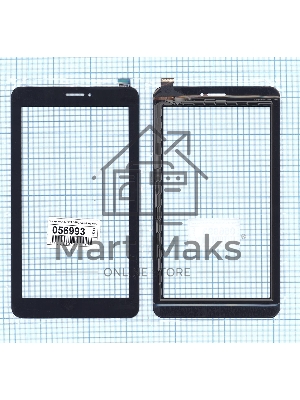 Сенсорное стекло (тачскрин) HOTATOUCH C187103A1 FPC725DR, черное