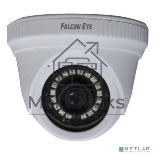 Купольная, универсальная 1080P видеокамера Falcon Eye FE-MHD-DP2e-20 4 в 1 (AHD, TVI, CVI, CVBS) с функцией «День/Ночь»; 1/2.9