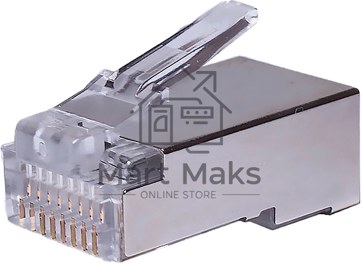 Коннектор Suprlan 10-0231-1, FTP кат.5E RJ45, 10шт, прозрачный
