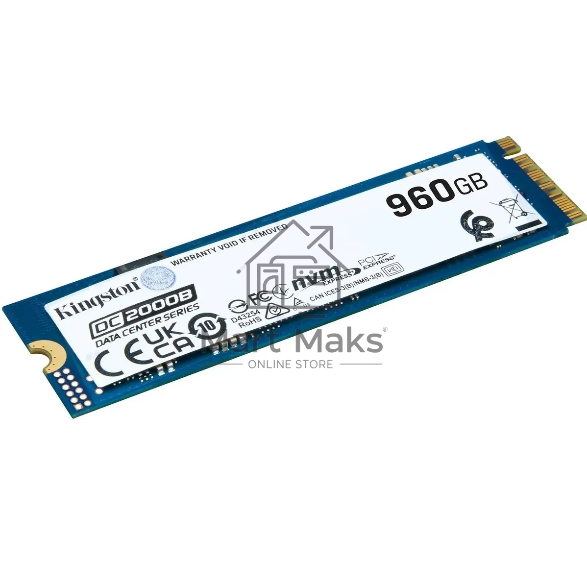 Накопитель SSD Kingston PCIe 4.0 x4 960GB SEDC2000BM8/960G DC2000B M.2 2280 0.4 DWPD