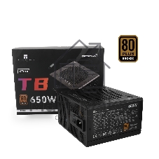 Блок питания Thermalright TR-TB650S 650W 80 PLUS Bronze, (ATX, 3, Non-modular, 1x24(20+4)pin 550мм, 1xCPU*2 8(4+4)pin 600+150мм, 1xPCIe*2 8(6+2)pin 500+150мм, 1xSATA*3+MOLEX4pin*1 400+150+150+150мм, 1xSATA*2+MOLEX4pin*2 400+150+150+150мм, Active, 120x120мм, 150x140x86мм, APFC, )