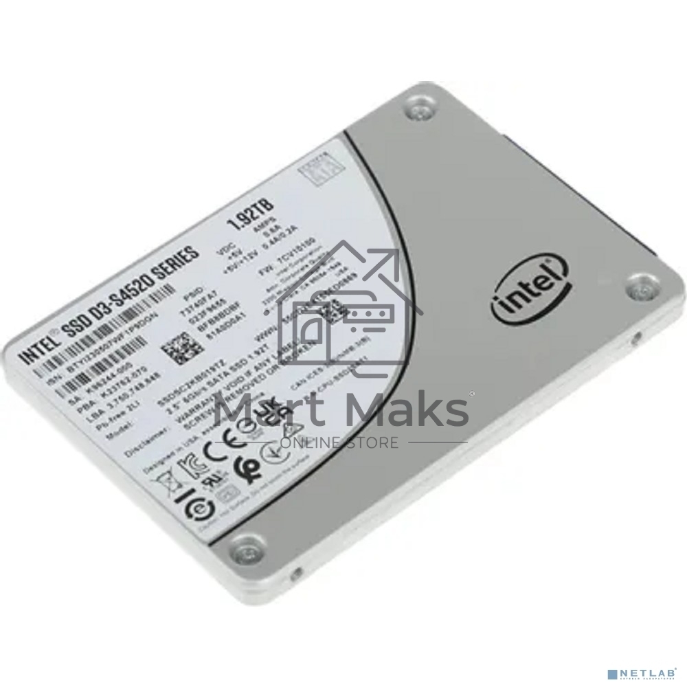 Накопитель SSD Intel D3-S4520, 1920GB, SATA III, 2.5
