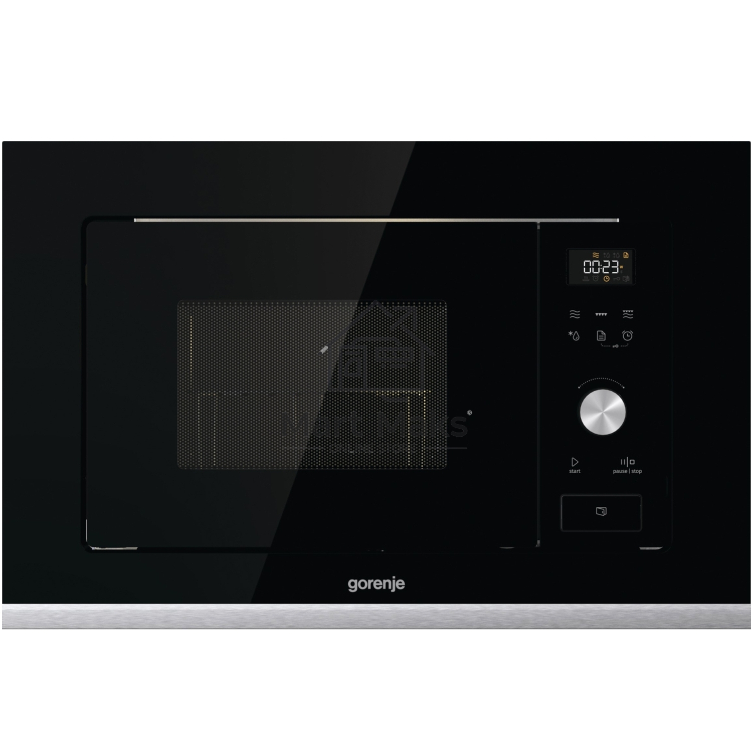 Встраиваемая микроволновая печь GORENJE BMX201AG1BG Электронное управление, черный, объем: 20 л