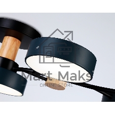 Светильник Ambrella light FL4835/5 BK черный 3000K-6400K 70W 830*400*160 (ПДУ ИК)