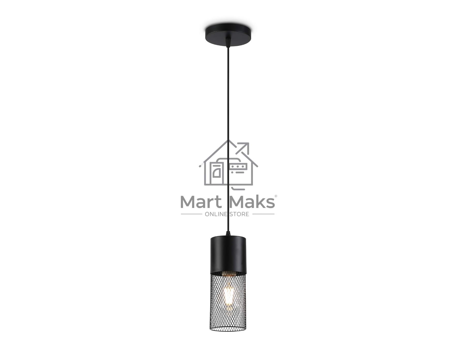 Светильник Ambrella light TR8500 BK черный E27 max 60W D100*1000