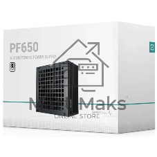 Блок питания Deepcool GAMERSTORM PF650X (ATX 2.52, 650W, PWM 120mm fan, Active PFC+DC to DC, 80+ BRONZE) RET