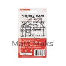 Клеевые стержни Rexant, Ø7 мм, 100 мм, цветные, 12 шт., блистер