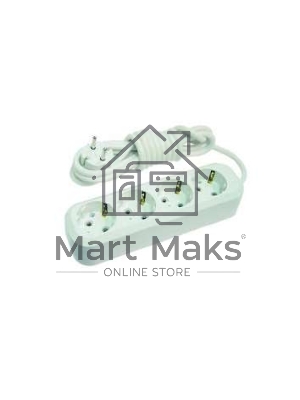 Удлинитель 4 гн 3 м с\з Makel MGP153