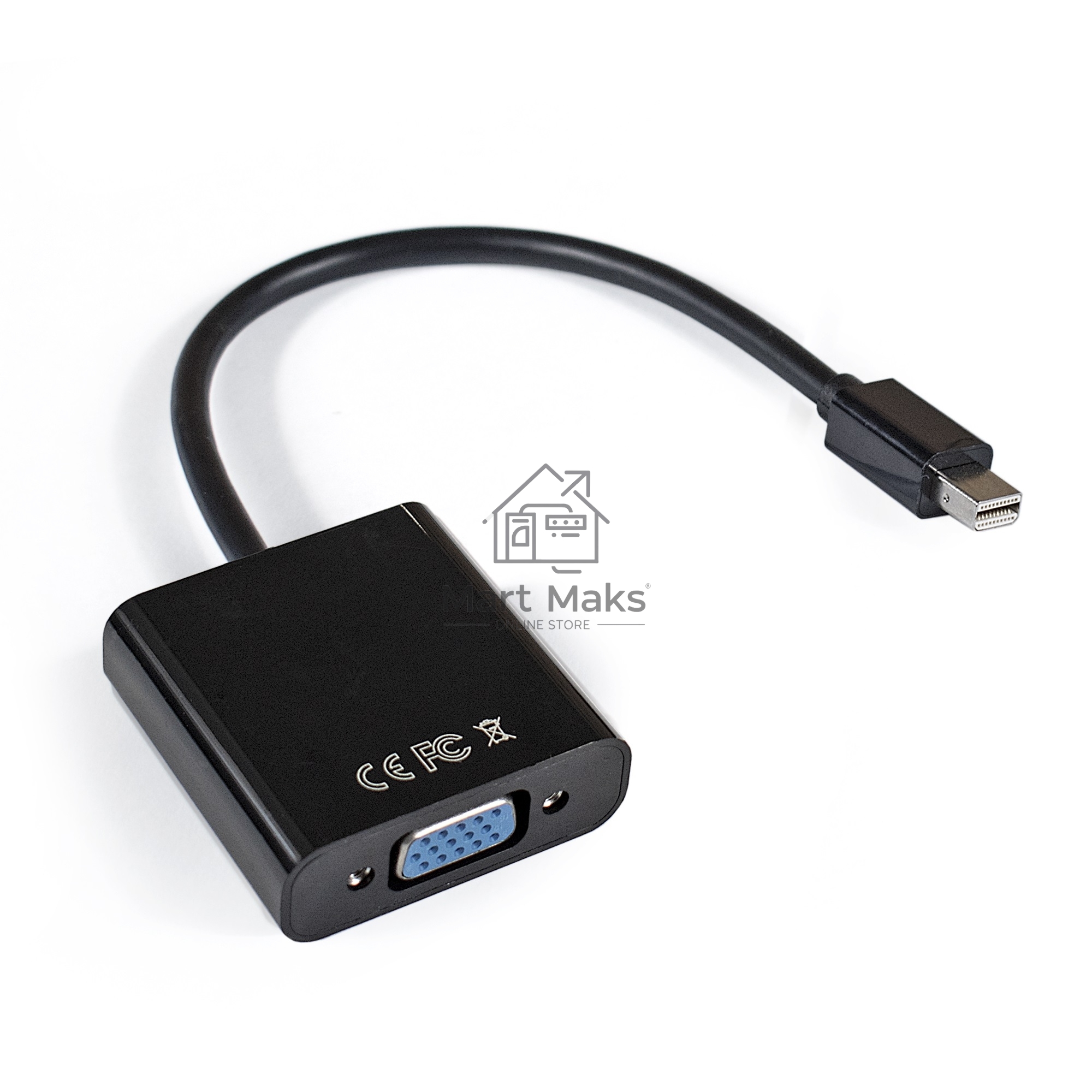 Кабель-переходник ExeGate EX284923RUS miniDisplayPort-VGA ExeGate EX-mDPM-VGAF-0.15 (mini20M/15F, 0,15м)