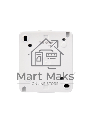 Розетка одноместная INDUSTRIAL IP54 с заземлением, о/у, белая KRANZ