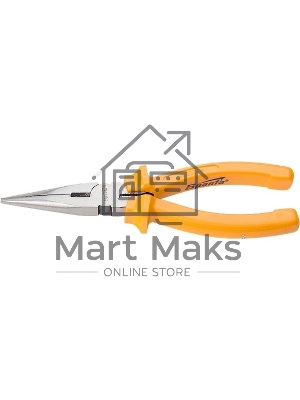 Длинногубцы Classic, 180 мм, прямые шлифованные, пластмассовые рукоятки Sparta