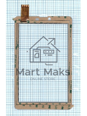 Сенсорное стекло (тачскрин) DP070177 белое