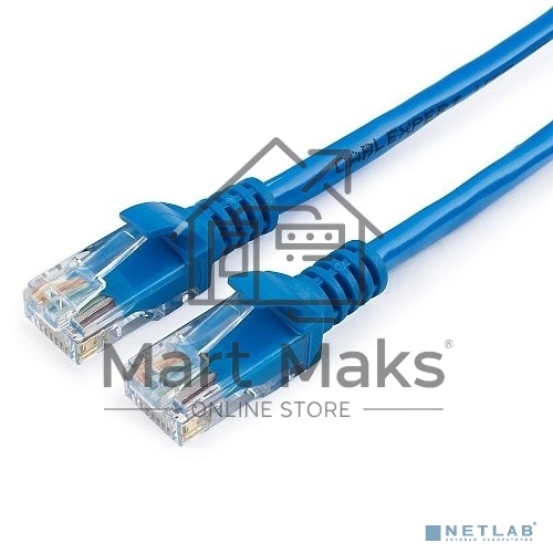 Патч-корд UTP Cablexpert PP12-30M/B кат.5e, 30м, литой, многожильный (синий)