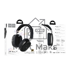 Беспроводные/проводные наушники Hoco W35 черный, полноразмерные, Bluetooth + проводной, до 40 ч