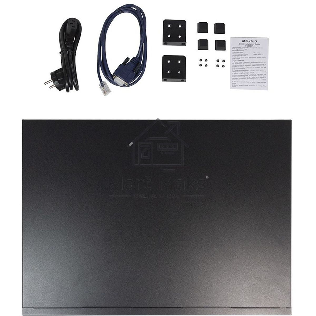 Коммутатор ORIGO Managed L3 Switch 48x1000Base-T PoE, 6x10GBase-X SFP+, PoE Budget 880W, RJ45 Console, 19