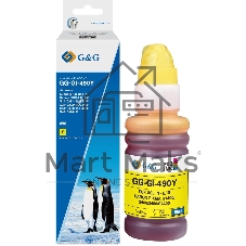 Чернила G&G GG-GI-490Y GI-490 желтый 70мл для Canon Pixma G1400/G2400/G3400/G4400