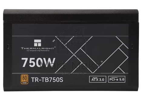 Блок питания Thermalright TR-TB750S, 750W 80 PLUS Bronze, (ATX, 3, PCIe 5.0, Non-modular, 1x24(20+4)pin 550mm, 1xCPU*2 8(4+4)pin 600+150mm, 1xPCIe*2 8(6+2)pin 500+150mm, 1x12VHPWR PCIe 5.0 12+4pin 600mm, 1xSATA*3+MOLEX4pin*1 400+150+150+150mm, 1xSATA*2+MO