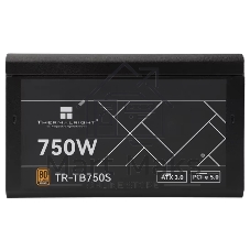 Блок питания Thermalright TR-TB750S, 750W 80 PLUS Bronze, (ATX, 3, PCIe 5.0, Non-modular, 1x24(20+4)pin 550мм, 1xCPU*2 8(4+4)pin 600+150мм, 1xPCIe*2 8(6+2)pin 500+150мм, 1x12VHPWR PCIe 5.0 12+4pin 600мм, 1xSATA*3+MOLEX4pin*1 400+150+150+150мм, 1xSATA*2+MOLEX4pin*2 400+150+150+150мм, Active, 120x120мм, 150x140x86mm, APFC, )
