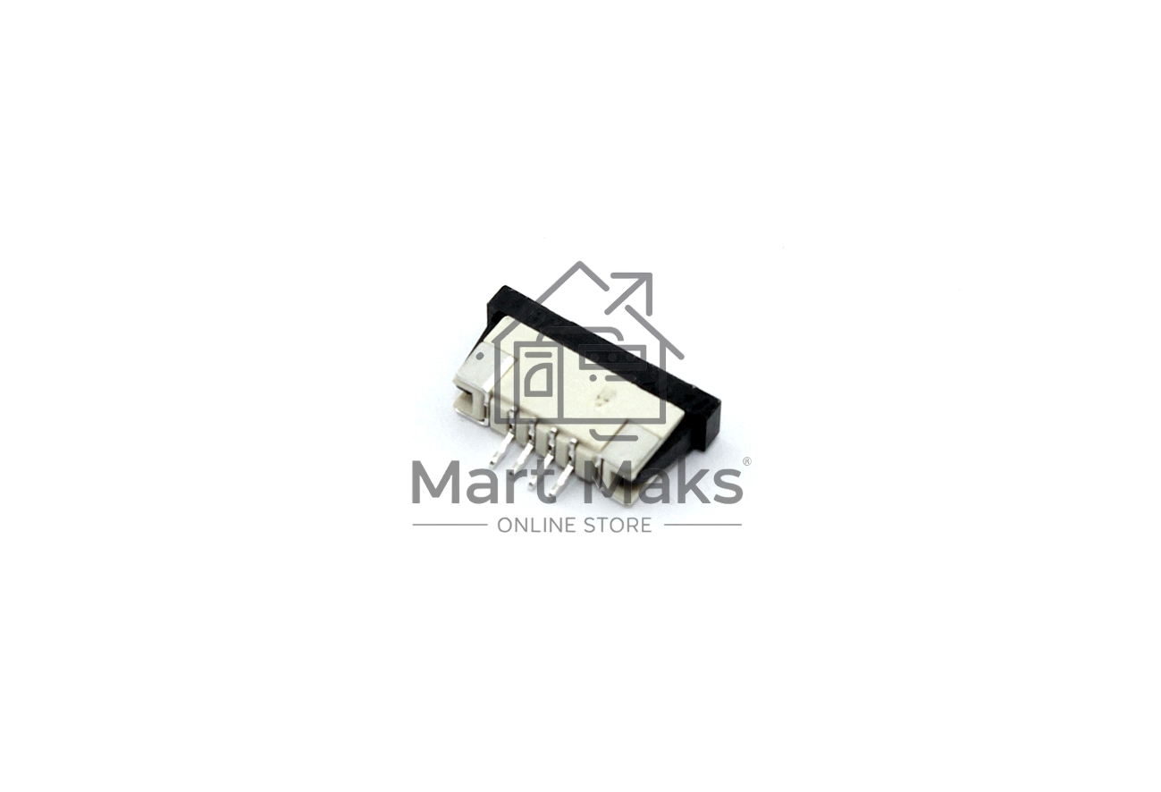 Разъем FPC Half Coverage Bottom Contact 1.0K-BX-4PWB 4 pin высота 2мм шаг 1мм 10 шт