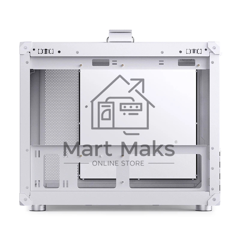 Корпус без блока питания JONSBO C6 MAX Handle, Mini-Tower, TG, no fan, 1xUSB-A 3.0 + 1xUSB-C 3.1, mATX, mITX White