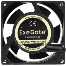 Вентилятор для корпуса ExeGate EX08038SAL черный, 80 мм, 2500 об/мин, 34 дБ