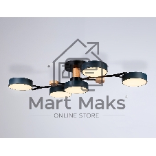 Светильник Ambrella light FL4835/5 BK черный 3000K-6400K 70W 830*400*160 (ПДУ ИК)