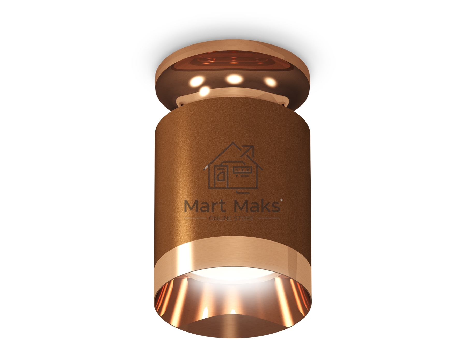 Светильник Ambrella Light XS6304150 SCF/PPG кофе песок/золото розовое полированное MR16 GU5.3 (N6906, C6304, N6135)