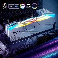 Оперативная память Patriot Viper Xtreme 5, DDR5, 32Gb (2x16Gb), 8000MHz, CL38, DIMM, с радиаторами, RGB, серебристый