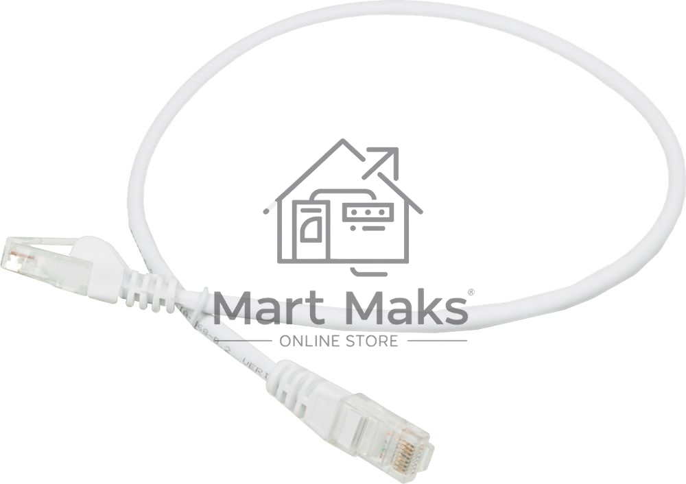 Кабель Патч-корд Lanmaster UTP LAN-PC45/U5E-0.5-WH вилка RJ-45-вилка RJ-45 кат.5е 0.5м белый LSZH (уп.:1шт)