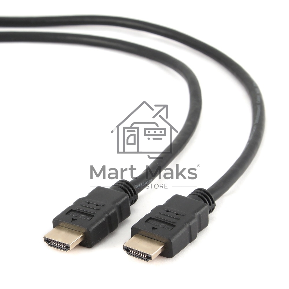 Кабель Cablexpert HDMI CC-HDMI4-6, 19M/19M, v2.0, медь, позол.разъемы, экран, 1.8м, черный, пакет