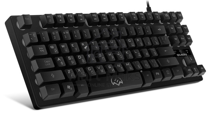 Игровая клавиатура SVEN KB-G7400 (87кл., 12 Fn функций, подсветка) Игровая клавиатура SVEN KB-G7400 (87кл., 12 Fn функций, подсветка)