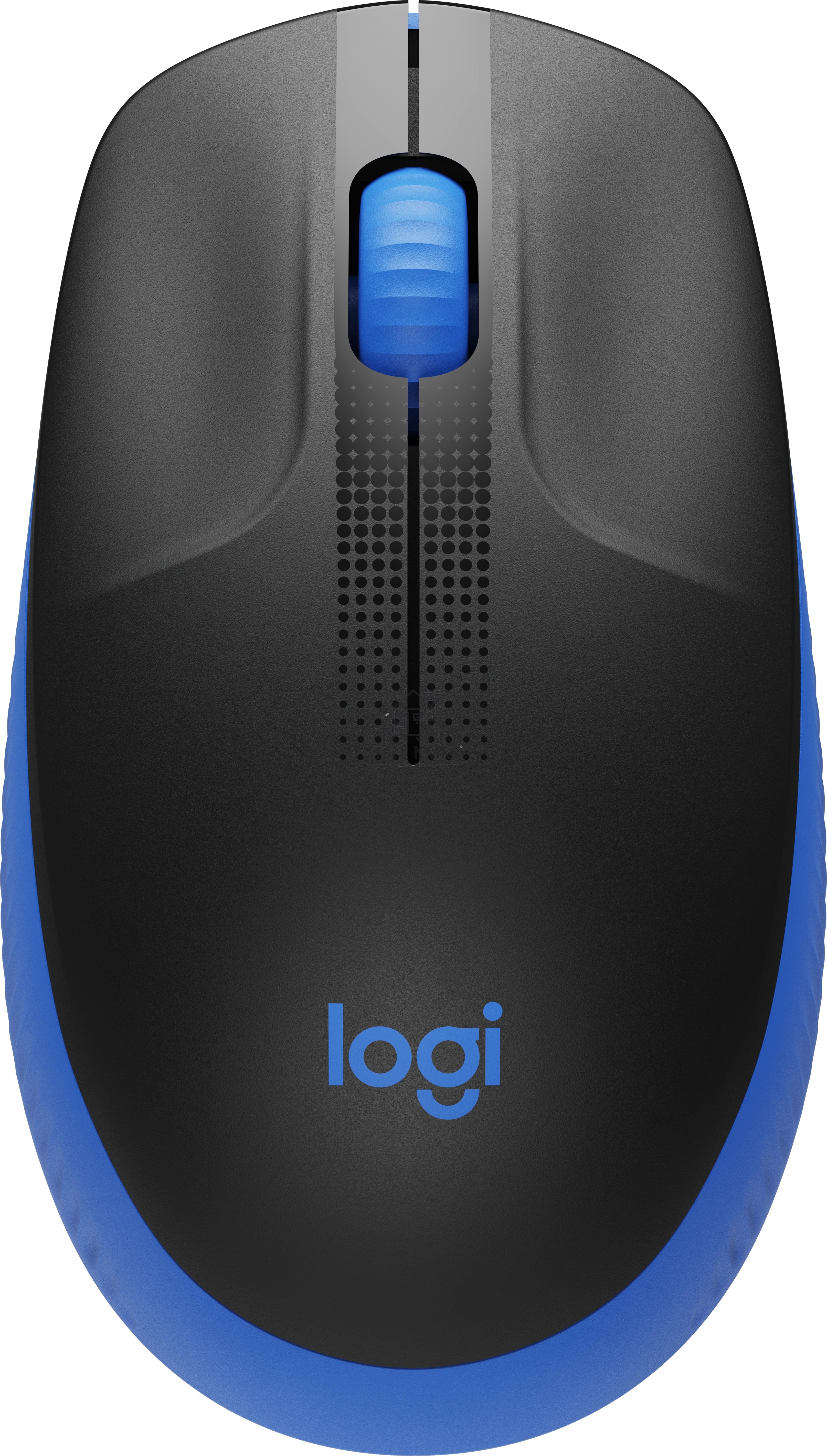 Мышь беспроводная Logitech M190 черный/синий, 1000 dpi, радиоканал, USB, кнопки - 3
