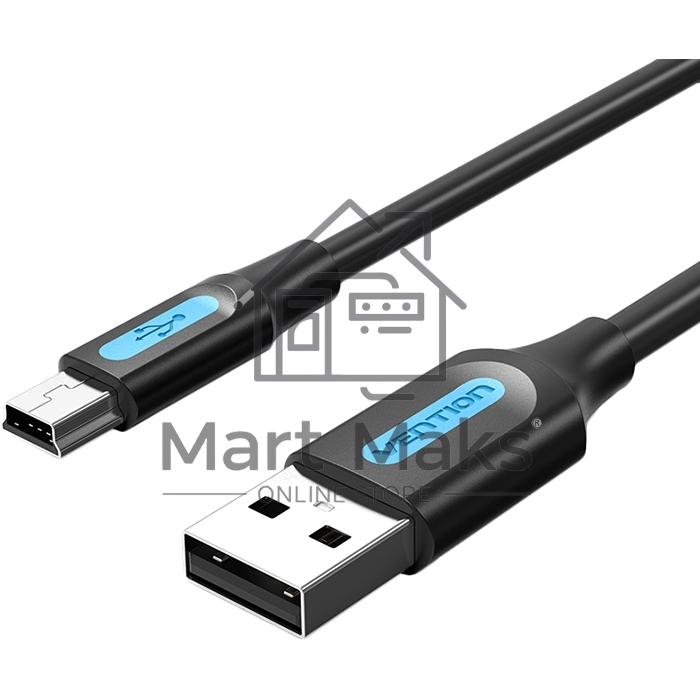 Кабель Vention USB 2.0 AM/mini B 5pin - 1,5м