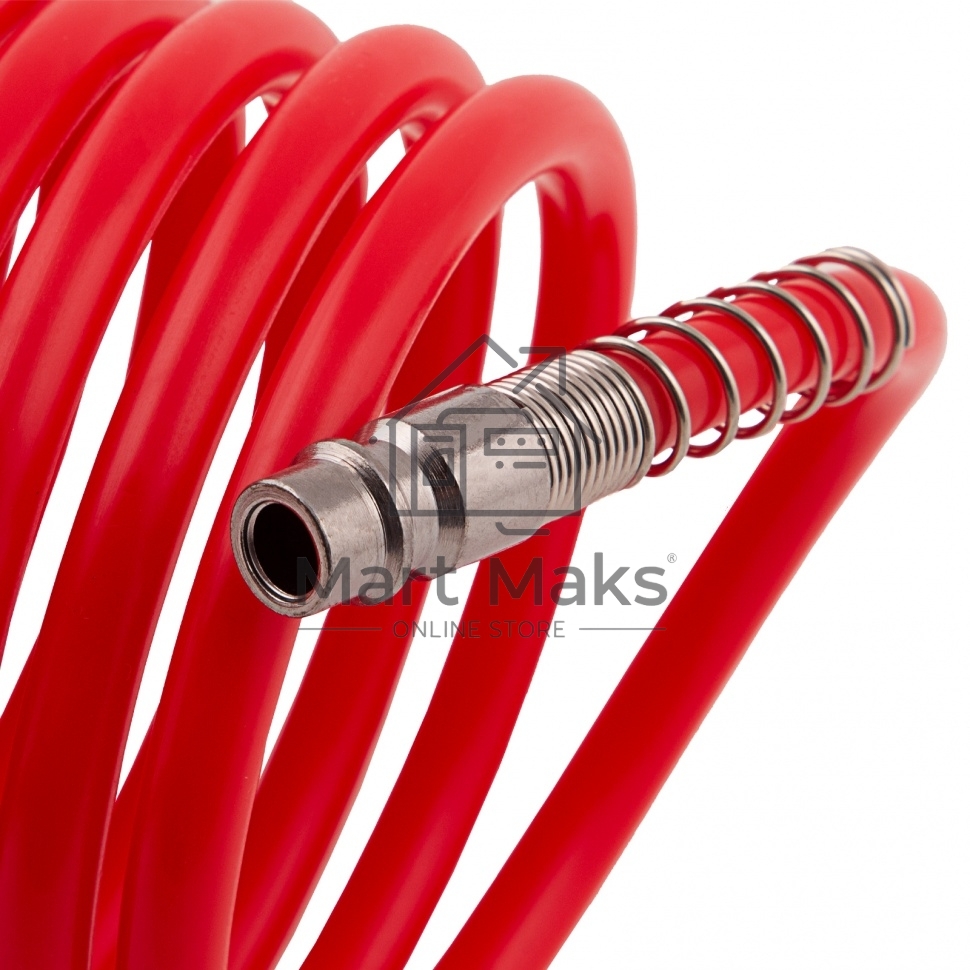 Шланг спиральный Matrix воздушный, 15 м, с быстросъемными соединениями