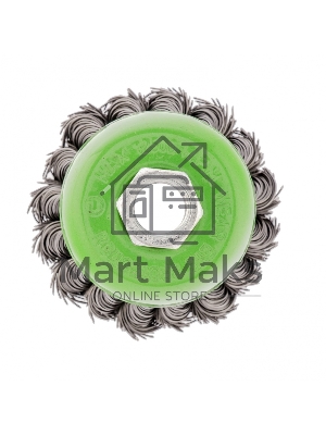 Щетка для УШМ Сибртех 65 мм, М14, Чашка, крученая проволока 0,5 мм 746207