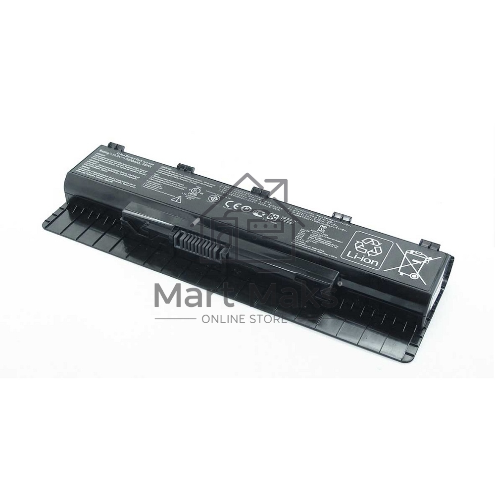 Аккумуляторная батарея для ноутбука Asus N56VB N56VJ 56Wh A32-N56 черная