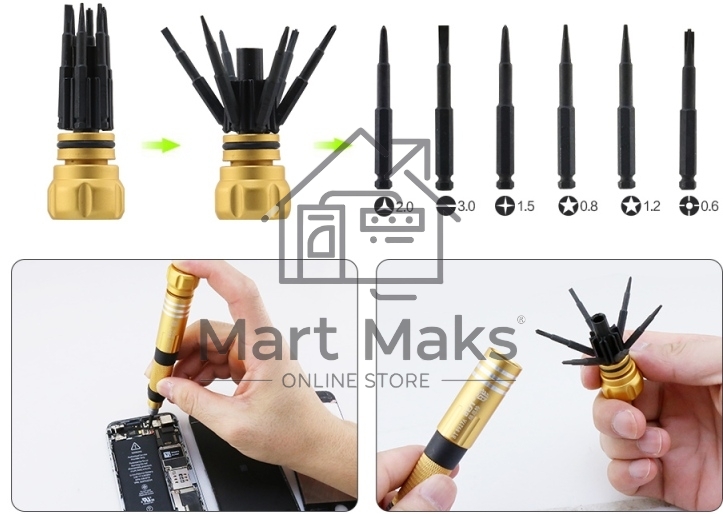 Отвертка со сменными насадками Best BST-8927A