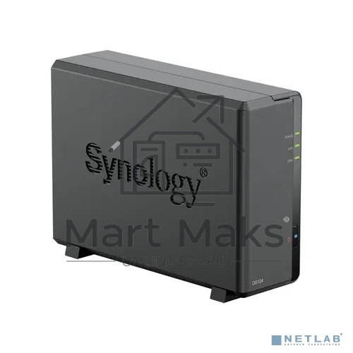 СХД SYNOLOGY настольное исполнение 1BAY NO HDD DS124