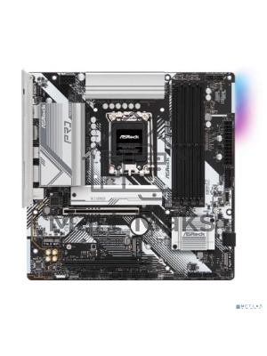 Материнская плата ASRock B760M Pro RS, Micro-ATX, LGA 1700, Intel B760, 4xDDR5, 4xSATA, 3xM.2, 1xPCI-E 5.0 x16, 1xPCI-E 3.0 x4, 1xHDMI, 1xDP, 1x 2.5Gb LAN, 3xUSB 3.2 Gen 1, 2xUSB 2.0, 3x3.5 мм, 7.1, ATX