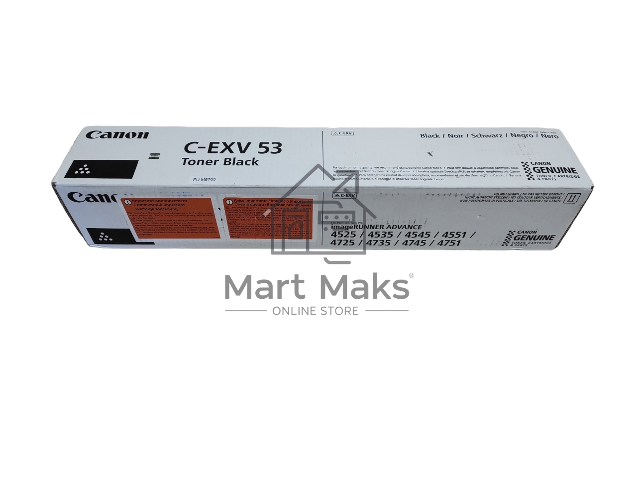 Картридж лазерный Canon C-EXV53 0473C002 черный (42 100 стр.) для Canon iR ADV 4525i/4535i/4545i/4551i