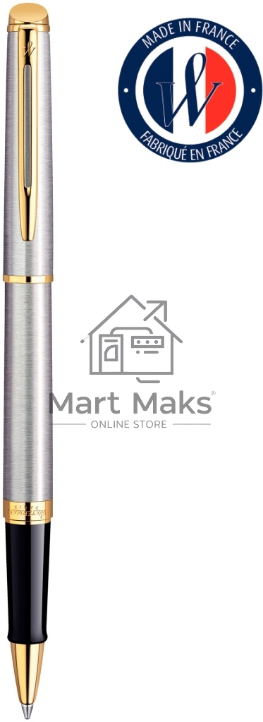 Ручка роллер Waterman Hemisphere (CWS0920350) Steel GT F черн. черн. подар.кор.