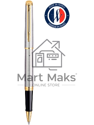 Ручка роллер Waterman Hemisphere (CWS0920350) Steel GT F черн. черн. подар.кор.