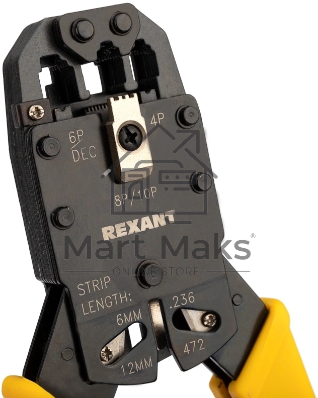 Кримпер Rexant HT-200R для обжима 10P10C, 8P8C, 6P6C, 4P4C