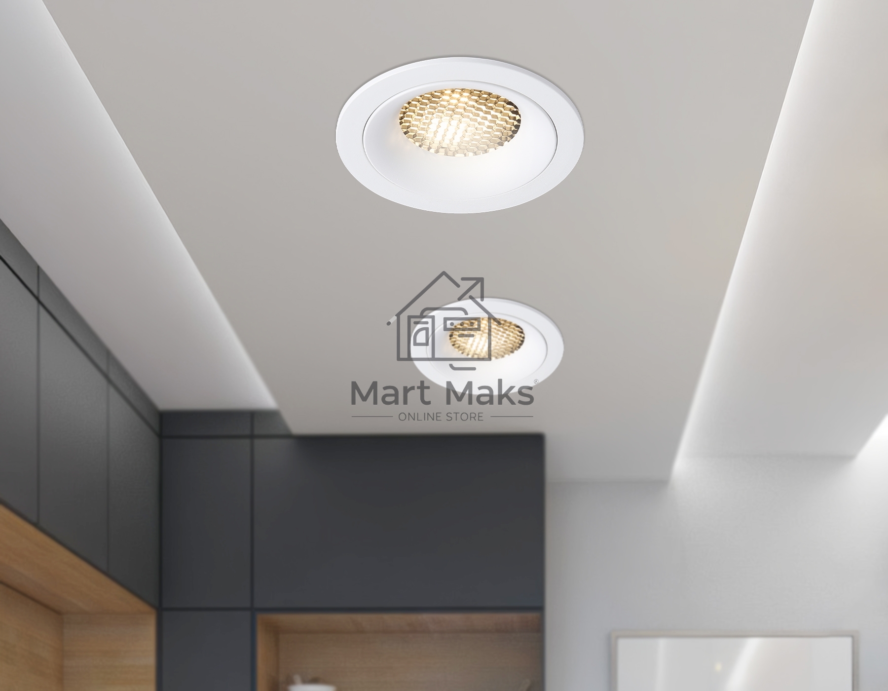 Светильник встраиваемый Ambrella light TN102721 WH белый GU5.3 92*92*23